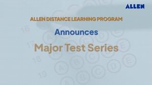 🎯 Dreaming big for NEET & JEE 2025? 🌟 ALLEN's Major Test Series is your ultimate prep partner with features like: ✅ Full syllabus coverage ✅ Real exam-like experience ✅ Detailed performance analysis 🌐 Register now for FREE at dlp.allen.ac.in or 📞 Call us at 0744-3510275, 2750275 #ALLENDistanceLearningProgramme #MajorTestSeries #JEE2025 #NEET2025 | Allen Career Institute
