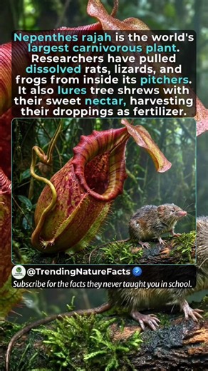 The Largest Carnivorous Plant in the World #nepenthesrajah #pitcherplant