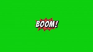 Boom Explosion Vector Anination On Green Stock Footage Video (100% Royalty-free) 3541818529 | Shutterstock