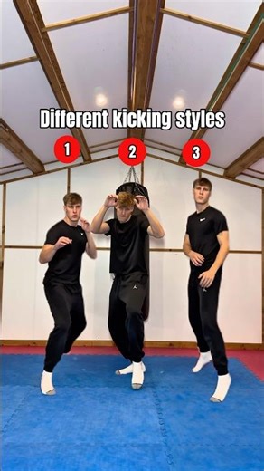 Different kicking styles…