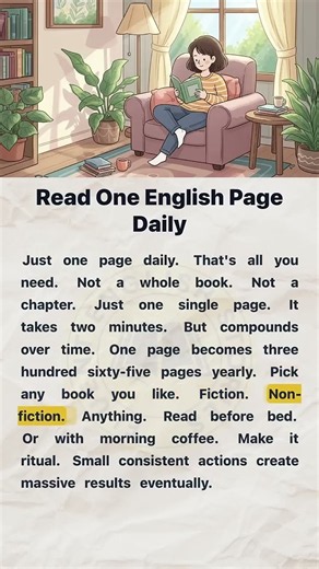 Read One English Page Daily | English Reading and Listening Practice