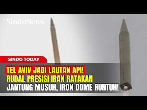 TEL AVIV JADI LAUTAN API! Rudal Presisi Iran Ratakan Jantung Musuh, Iron Dome Runtuh! | Sindo Today