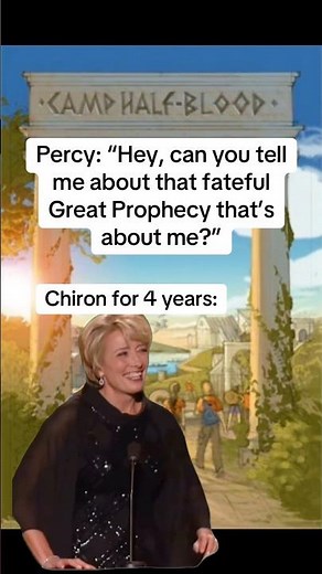 Chiron completely gatekeeping important info from Percy for 4 years: