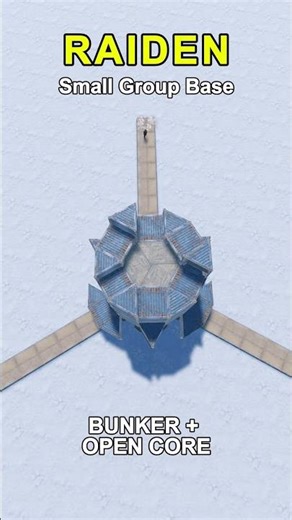 🔥RAIDEN - BUNKER + OPENCORE FOR SMALL GROUP BASE Fast Build #rustbase