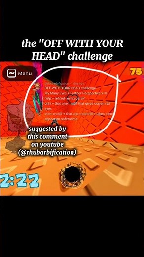 the "OFF WITH YOUR HEAD" challenge [roblox grace]