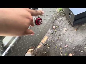 Opening a Locked Weather Guard Truck Toolbox