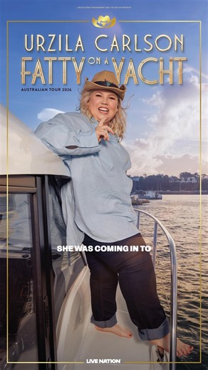 Multi-award-winning South African-New Zealander Urzila Carlson is one of Australia and New Zealand's biggest comedy stars, and she's bringing her trademark cheeky wit to WIN Entertainment Centre for the FIRST TIME EVER with her Fatty On a Yacht Tour! ⏰ Get tickets early in the Live Nation presale starting Wed 29 Oct, 11am AEDT. 🎟️ Tickets on sale to the general public Thurs 30 Oct at 12pm AEDT. 🔗 more info http://bit.ly/43CxGu2 | WIN Entertainment Centre
