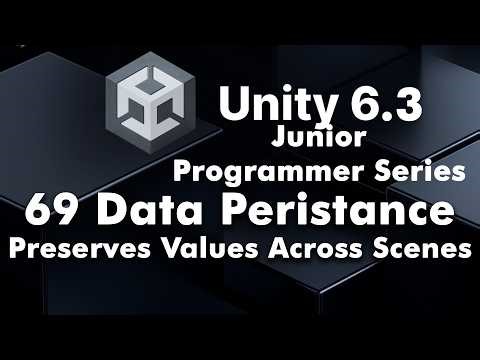 69 Unity Data Persistence Explained (DontDestroyOnLoad + Singleton) | OOP Simulation Game