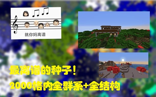 史上最离谱的种子！2000格以内全群系+全结构！