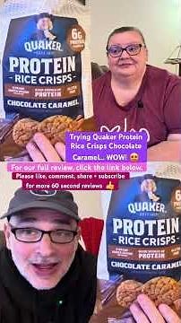 Trying Quaker Protein Rice Crisps Chocolate Caramel… WOW! 😍 #foodie