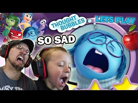 Lets Play DISNEY INSIDE OUT THOUGHT BUBBLES! (Apple Shadows & So Sad Sadness)