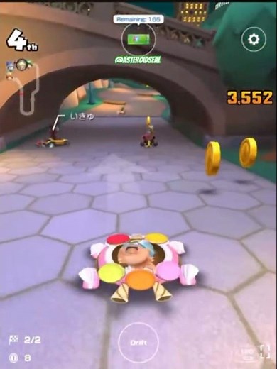 Rosalina gets crushed by baby Luigi | Mario Kart Tour