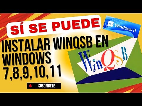 INSTALAR WINQSB EN WINDOWS 11, 10 SIN VIRTUALBOX NI VMWARE