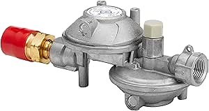 Suburban LP-R524HP Two-Stage Regulator Kit with Excess Flow Valve - Horizontal Vent for Safe Propane Gas Pressure Control in RV or Motorhome