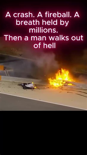 🔗 Link in bio This is one of the scariest yet luckiest moments ever seen in Formula 1. An F1 driver crashes at full speed and his car explodes into a huge fire. Everyone watching — especially his team — believes the worst has happened. Emotions take over as firefighters rush in and spray water on the burning car. Then, out of nowhere, the impossible happens. The driver walks out of the flames alive and completely fine. This moment shocked the entire world and proved how strong safety systems an