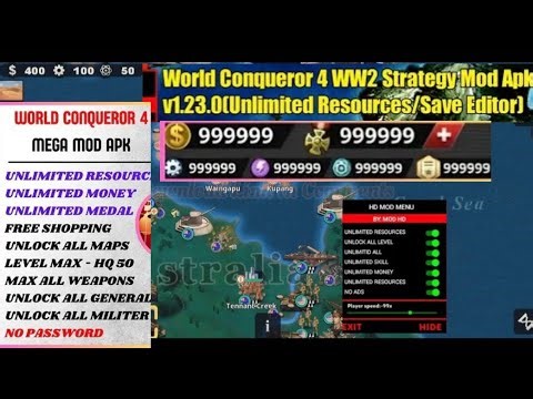 World Conqueror 4 Hack MOD APK – Unlimited Money + Unlimited Medals + All Campaigns Unlocked 2026