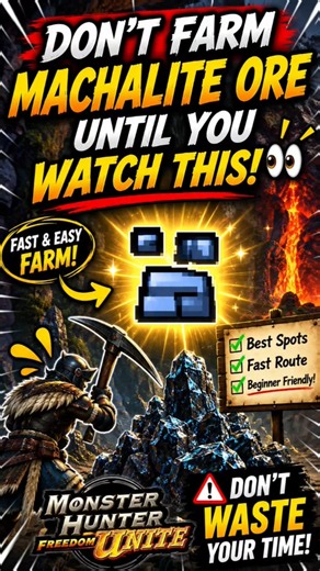 🥇 Don't Farm Machalite Ore Until You Watch This! 👀 #monsterhunter #gaming #shorts