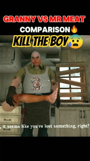 GRANNY VS MR MEAT🔥MAN #shorts #VIRALSHORT #GRANNY #AKGAMERZ07