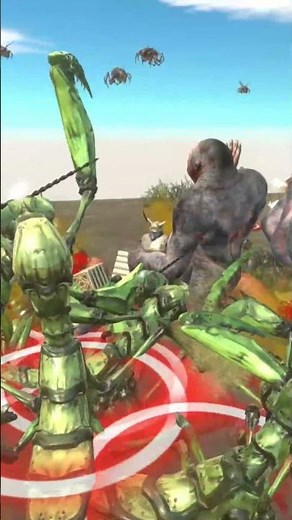 A Massive War: Giant Apes vs Giant Bugs - Animal Revolt Battle Simulator