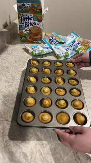 Homemade Muffins and Banana with Peanut Butter for Kids