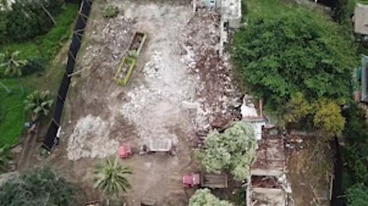 Drone footage captures demolition of Magnum PI. mansion in 2018