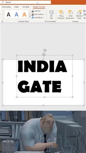 Morph transition powerpoint trick 😱 #powerpoint #office #presentation