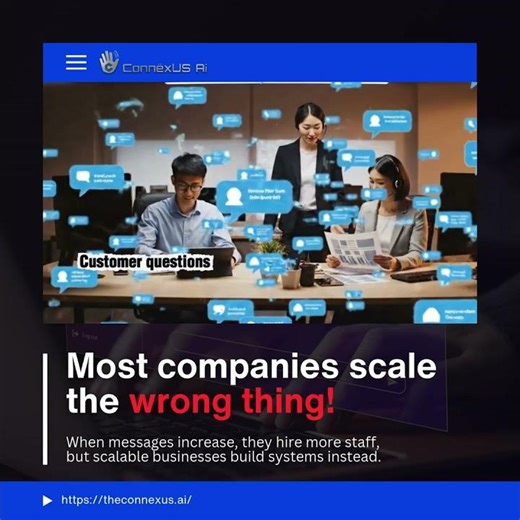 🚨 Stop hiring more staff every time inquiries double, there’s a smarter way. #connexusai