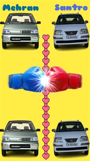 Suzuki Mehran 🆚 Santro |Full Compression #shortsfed #speed #fuel