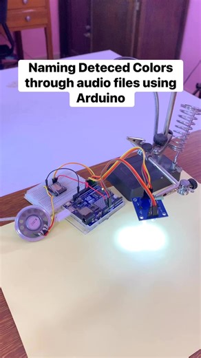 7.1K views · 41 reactions | Naming Deteced Colors through audio files using Arduino Uno R4 Wi-Fi and TCS3200 color detection and DFPlayer Mini #tcs3200sensor #mp3 | Upload Ideas with Itamar | Facebook