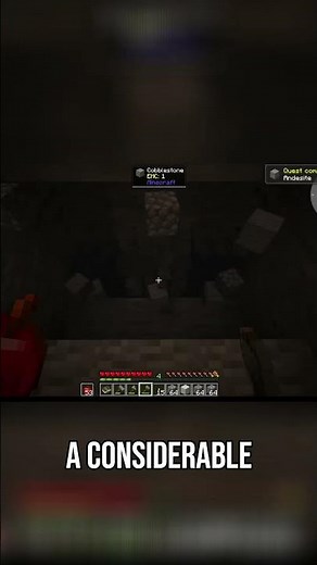 Andesite Mining for Shafts in Minecraft #shorts