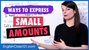 36K views · 4.5K reactions | Here's how to express small #amounts in #English! ️ P.S. You can speak english! Sign up now for FREE: https://www.englishclass101.com/?src=facebook_small-amounts_fb_video_073022 | Learn English - EnglishClass101.com | Facebook