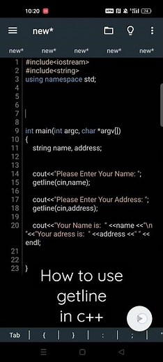 HOW TO USE GETLINE IN C++