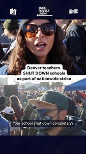 Denver teachers shut down their schools and marched alongside students, parents, and neighbors to demand ICE out of their communities. “We need to show our students that we put our money where our mouth is and that we are willing to take it to the street and to take a risk to protect them.” The entire Aurora school district was forced to close for the day along with the Adams 14 district, Glenwood Springs High School, and more across the Denver metro area. Footage by @btnewsroom | More Perfect U