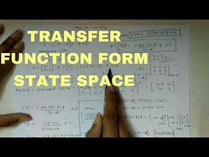 TRANSFER FUNCTION FORM STATE SPACE MATRIX | control system | electrical engineering