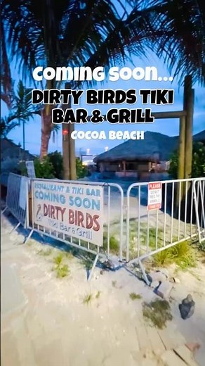 New Tropical Tiki Bar in Cocoa Beach FL | Dirty Birds Rooftop Bar & Live Music #florida #floridalife