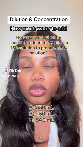 Can you solve this dilution problem? Calculating how much water to add #pharmacystudent #nursingstudent #dosagecalculations #calculation