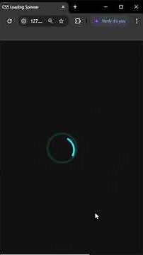 Easy Loading Spinner. Leave a like and follow for more