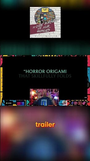 Reacting to Horror Movie Trailer: Intense Scenes & Origami Style #shorts