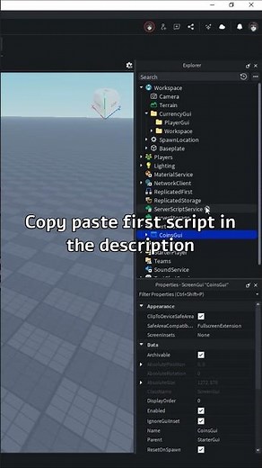 How To Make a Currency Gui | Roblox Studio #robloxstudio #robloxscript #tutorial