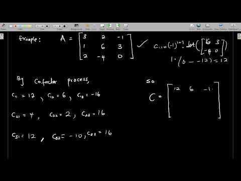 How to Find The Inverse Of A Matrix | Using Cofactors and Adjoint Methods