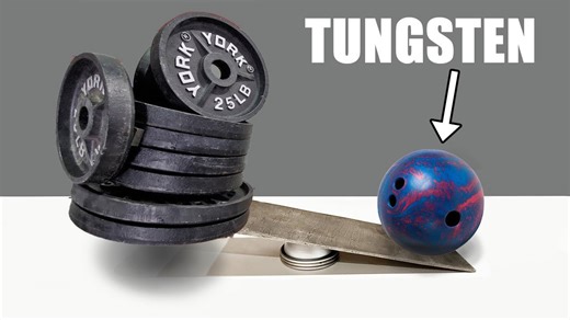 I built a massive tungsten bowling ball 💪