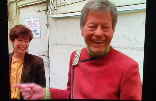 Flashback to 1991 at Paramount Studios! Actor DeForest Kelley (Dr. McCoy) takes a moment from filming “Star Trek VI: The Undiscovered Country” to admire Drew’s stunning artwork. 💫 A legendary doctor meets legendary art! —Jon 🖖 🚀 https://galacticgallery.com/drew-struzan-original-color-art/star-trek-set #StarTrek #DeForestKelley #DrMcCoy #Art #BehindTheScenes #DrewStruzan | Drew Struzan