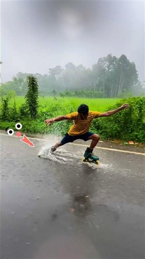 বৃষ্টির মধ্যে স্কেটিং করে এত মজা হবে ভাবিনি! 🌧️⛸️ | Mini Vlog #shorts
