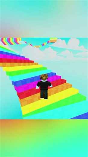 Taking on the ultimate rainbow parkour challenge! 🌈 #roblox #robloxshorts #RareRajGaming