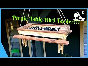 Make A Picnic Table Bird Feeder