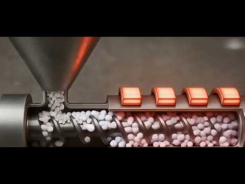 Refilling /charging / dosing Animation Injection molding