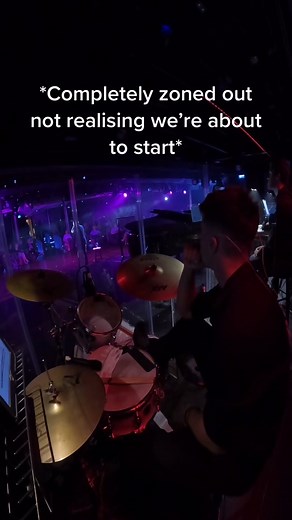 Zoned Out Drummer Moments Before Performance