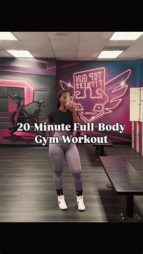This 20-minute full body workout > most hour-long sessions • 5 min incline treadmill 3x12-15 goblet squats 3x10-12 RDLs 3x10-12 rows 3x30-45s plank Save | Follow for more ✅
