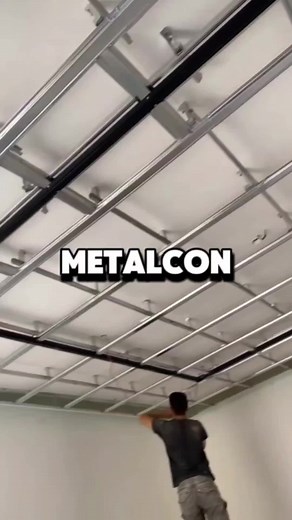 Instalación de Cielo Raso Falso con Metalcon en Chile