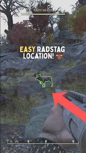 Where to Find Radstag in Fallout 76? 🦌 #shorts #fallout76